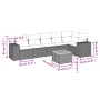 Set sofás de jardín 7 piezas y cojines ratán sintético beige de , Conjuntos de jardín - Ref: Foro24-3225456, Precio: 463,76 €...
