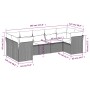 Set de comedor de jardín 7 pzas y cojines ratán sintético negro de , Conjuntos de jardín - Ref: Foro24-3218115, Precio: 468,7...