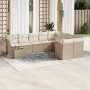 Juego de sofás jardín con cojines beige 10 pzas ratán sintético de , Conjuntos de jardín - Ref: Foro24-3218188, Precio: 646,3...