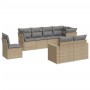 Juego de sofás de jardín con cojines beige 8 pzas ratán PE de , Conjuntos de jardín - Ref: Foro24-3219229, Precio: 544,61 €, ...