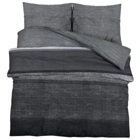 Juego de funda nórdica algodón gris oscuro 200x200 cm de , Fundas de nórdico - Ref: Foro24-136481, Precio: 25,20 €, Descuento: %
