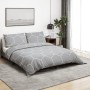 Juego de funda nórdica algodón gris 200x200 cm de , Fundas de nórdico - Ref: Foro24-136448, Precio: 29,96 €, Descuento: %