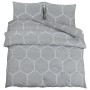 Juego de funda nórdica algodón gris 200x200 cm de , Fundas de nórdico - Ref: Foro24-136448, Precio: 29,96 €, Descuento: %