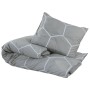 Juego de funda nórdica algodón gris 200x200 cm de , Fundas de nórdico - Ref: Foro24-136448, Precio: 29,96 €, Descuento: %