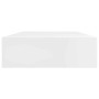 Estante flotante pared con 1 cajón MDF blanco para libros/DVD en Estanterías | Comprar online en Foru.es