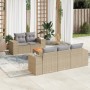Juego de sofás jardín con cojines 6 pzas ratán sintético beige de , Conjuntos de jardín - Ref: Foro24-3225331, Precio: 420,02...