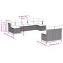 Set de muebles de jardín 9 pzas y cojines ratán sintético gris de , Conjuntos de jardín - Ref: Foro24-3218270, Precio: 478,74...