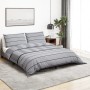Juego de funda nórdica algodón gris 200x200 cm de , Fundas de nórdico - Ref: Foro24-136436, Precio: 28,48 €, Descuento: %