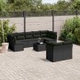 Set de sofás de jardín 10 pzas cojines ratán sintético negro de , Conjuntos de jardín - Ref: Foro24-3218155, Precio: 607,57 €...