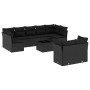 Set de sofás de jardín 10 pzas cojines ratán sintético negro de , Conjuntos de jardín - Ref: Foro24-3218155, Precio: 607,57 €...