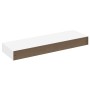 Estante flotante pared con 1 cajón MDF blanco para libros/DVD en Estanterías | Comprar online en Foru.es