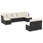 Set de sofás de jardín 8 piezas y cojines ratán sintético negro de , Conjuntos de jardín - Ref: Foro24-3218266, Precio: 439,1...