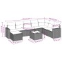 Set de sofás de jardín 9 pzas con cojines ratán sintético beige de , Conjuntos de jardín - Ref: Foro24-3219359, Precio: 519,3...
