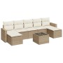 Juego de sofás de jardín con cojines beige 8 pzas ratán PE de , Conjuntos de jardín - Ref: Foro24-3219338, Precio: 456,76 €, ...