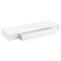 Estante flotante pared con 1 cajón MDF blanco para libros/DVD en Estanterías | Comprar online en Foru.es
