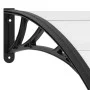 Marquesina para puerta PC negro y transparente 200x75 cm de vidaXL, Toldos - Ref: Foro24-144815, Precio: 72,04 €, Descuento: %