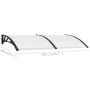 Marquesina para puerta PC negro y transparente 200x75 cm de vidaXL, Toldos - Ref: Foro24-144815, Precio: 72,04 €, Descuento: %