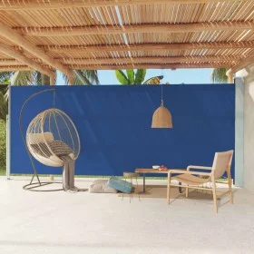Ausziehbare Seitenmarkise für Terrasse blau 220x600 cm von , Sonnenschirme - Ref: Foro24-317978, Preis: 126,78 €, Rabatt: %