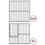 Corralito para perros con 16 paneles acero galvanizado negro de , Casetas para perros - Ref: Foro24-3209559, Precio: 390,39 €...