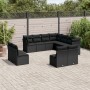 Set de sofás de jardín 11 pzas y cojines ratán sintético negro de , Conjuntos de jardín - Ref: Foro24-3249654, Precio: 657,37...