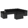 Set de sofás de jardín y cojines 13 pzas ratán sintético negro de , Conjuntos de jardín - Ref: Foro24-3250384, Precio: 951,19...