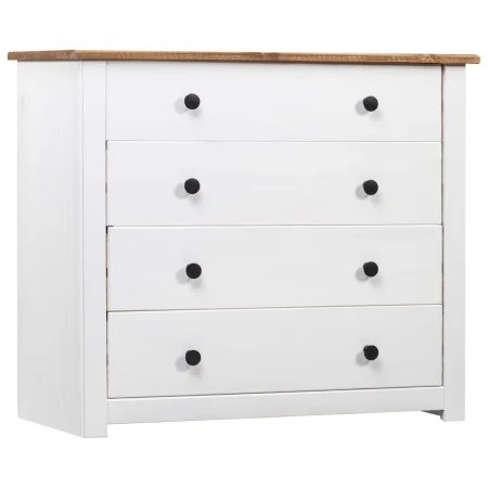 Armario auxiliar estilo Panamá madera pino blanco 80x40x73 cm de vidaXL, Aparadores - Ref: Foro24-282660, Precio: 136,81 €, D...