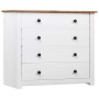 Armario auxiliar estilo Panamá madera pino blanco 80x40x73 cm de vidaXL, Aparadores - Ref: Foro24-282660, Precio: 139,03 €, D...