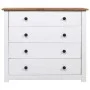 Armario auxiliar estilo Panamá madera pino blanco 80x40x73 cm de vidaXL, Aparadores - Ref: Foro24-282660, Precio: 136,81 €, D...