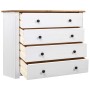 Armario auxiliar estilo Panamá madera pino blanco 80x40x73 cm de vidaXL, Aparadores - Ref: Foro24-282660, Precio: 139,03 €, D...