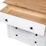 Armario auxiliar estilo Panamá madera pino blanco 80x40x73 cm de vidaXL, Aparadores - Ref: Foro24-282660, Precio: 136,81 €, D...