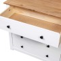 Armario auxiliar estilo Panamá madera pino blanco 80x40x73 cm de vidaXL, Aparadores - Ref: Foro24-282660, Precio: 139,03 €, D...