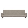 Sofá cama de 2 plazas terciopelo gris claro de , Sofás - Ref: Foro24-375737, Precio: 267,43 €, Descuento: %