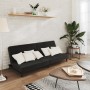 Sofá cama de 2 plazas terciopelo negro de , Sofás - Ref: Foro24-375735, Precio: 229,90 €, Descuento: %