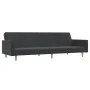 Sofá cama de 2 plazas tela gris oscuro de , Sofás - Ref: Foro24-375728, Precio: 267,06 €, Descuento: %