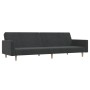 Sofá cama de 2 plazas tela gris oscuro de , Sofás - Ref: Foro24-375728, Precio: 288,37 €, Descuento: %