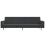 Sofá cama de 2 plazas tela gris oscuro de , Sofás - Ref: Foro24-375728, Precio: 288,37 €, Descuento: %