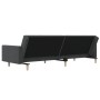 Sofá cama de 2 plazas tela gris oscuro de , Sofás - Ref: Foro24-375728, Precio: 288,37 €, Descuento: %