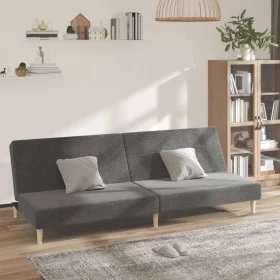 Sofá cama de 2 plazas tela gris claro de , Sofás - Ref: Foro24-375723, Precio: 232,56 €, Descuento: %