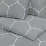 Juego de funda nórdica algodón gris 260x220 cm de , Fundas de nórdico - Ref: Foro24-136461, Precio: 31,79 €, Descuento: %
