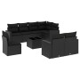 Set de sofás de jardín 8 piezas y cojines ratán sintético negro de , Conjuntos de jardín - Ref: Foro24-3219235, Precio: 593,2...