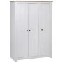 Armario de 3 puertas pino Panamá Range blanco 118x50x171,5 cm de vidaXL, Armarios roperos - Ref: Foro24-282663, Precio: 516,8...