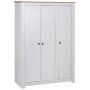 Armario de 3 puertas pino Panamá Range blanco 118x50x171,5 cm de vidaXL, Armarios roperos - Ref: Foro24-282663, Precio: 526,3...