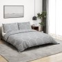 Juego de funda nórdica algodón gris 240x220 cm de , Fundas de nórdico - Ref: Foro24-136449, Precio: 31,86 €, Descuento: %