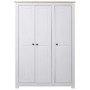 Armario de 3 puertas pino Panamá Range blanco 118x50x171,5 cm de vidaXL, Armarios roperos - Ref: Foro24-282663, Precio: 526,3...