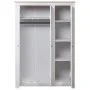 Armario de 3 puertas pino Panamá Range blanco 118x50x171,5 cm de vidaXL, Armarios roperos - Ref: Foro24-282663, Precio: 516,8...