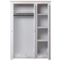 Armario de 3 puertas pino Panamá Range blanco 118x50x171,5 cm de vidaXL, Armarios roperos - Ref: Foro24-282663, Precio: 526,3...