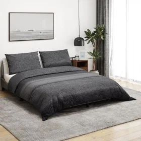 Juego de funda nórdica algodón gris oscuro 140x200 cm de , Fundas de nórdico - Ref: Foro24-136477, Precio: 23,64 €, Descuento: %