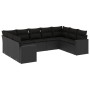 Set de sofás de jardín 8 piezas y cojines ratán sintético negro de , Conjuntos de jardín - Ref: Foro24-3219385, Precio: 565,6...
