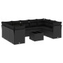 Set de sofás de jardín 10 pzas cojines ratán sintético negro de , Conjuntos de jardín - Ref: Foro24-3218135, Precio: 607,57 €...