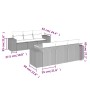 Set de sofás de jardín 7 piezas con cojines ratán PE gris de , Conjuntos de jardín - Ref: Foro24-3225339, Precio: 461,09 €, D...